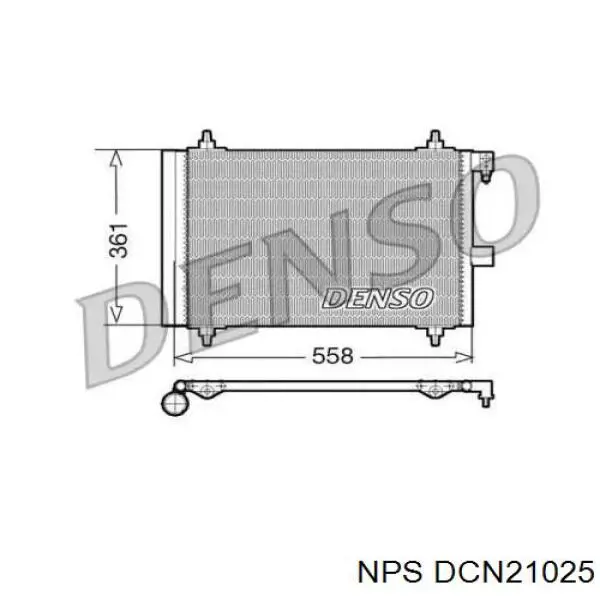 Радиатор кондиционера DCN21025 NPS