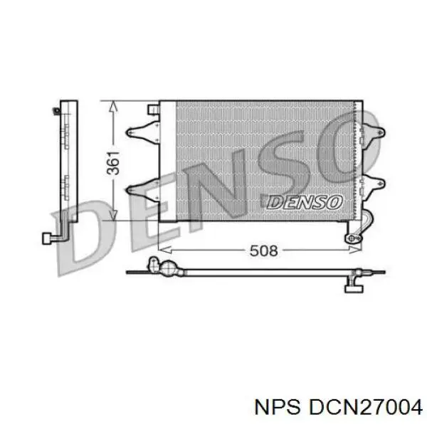 Condensador aire acondicionado DCN27004 NPS