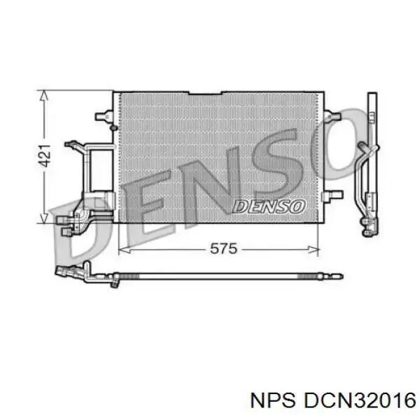 Радиатор кондиционера DCN32016 NPS