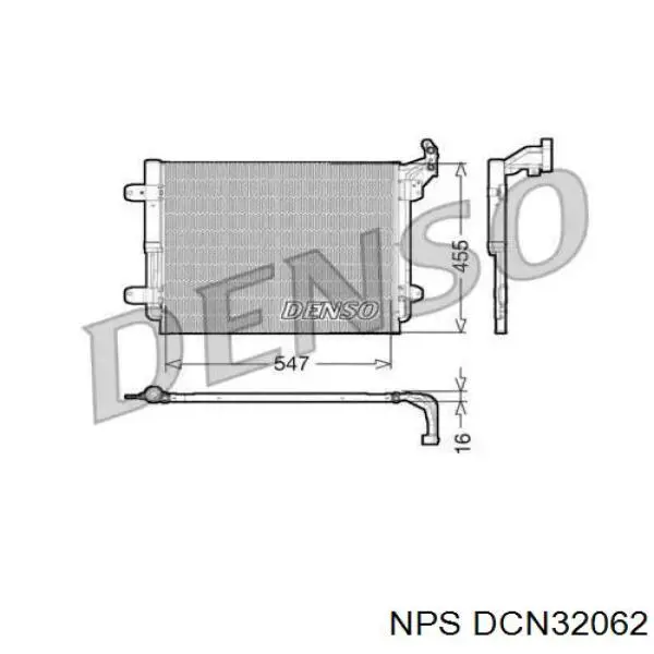 Condensador aire acondicionado DCN32062 NPS