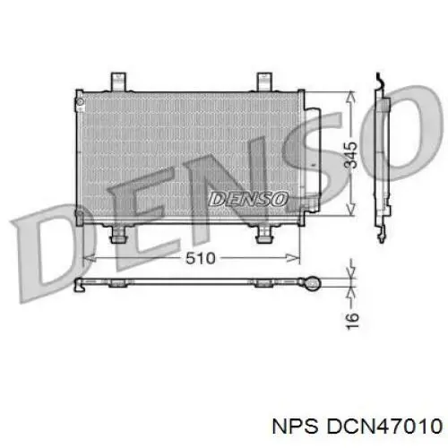 Радиатор кондиционера DCN47010 NPS