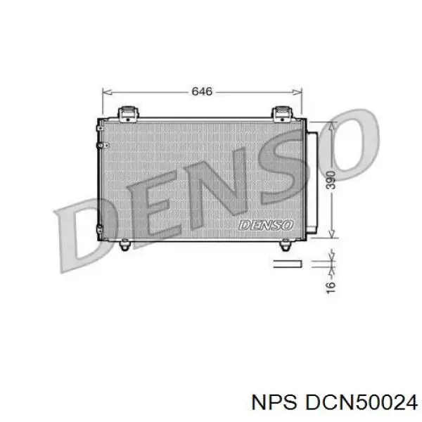 Радиатор кондиционера DCN50024 NPS