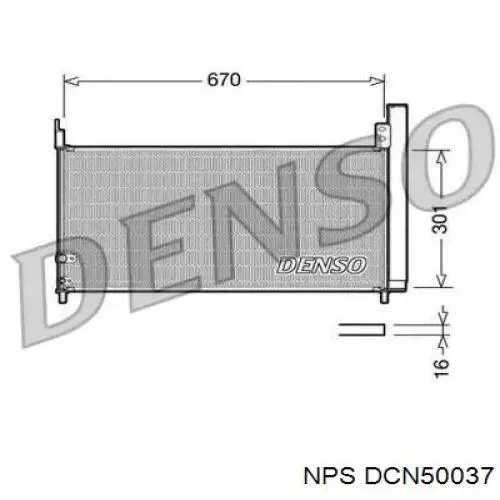 Condensador aire acondicionado DCN50037 NPS