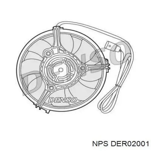 Электровентилятор охлаждения DER02001 NPS