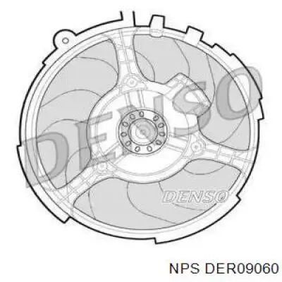 Ventilador (rodete +motor) refrigeración del motor con electromotor completo DER09060 NPS