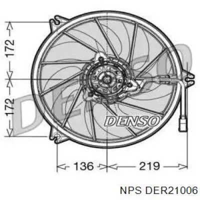 Ventilador (rodete +motor) refrigeración del motor con electromotor completo DER21006 NPS