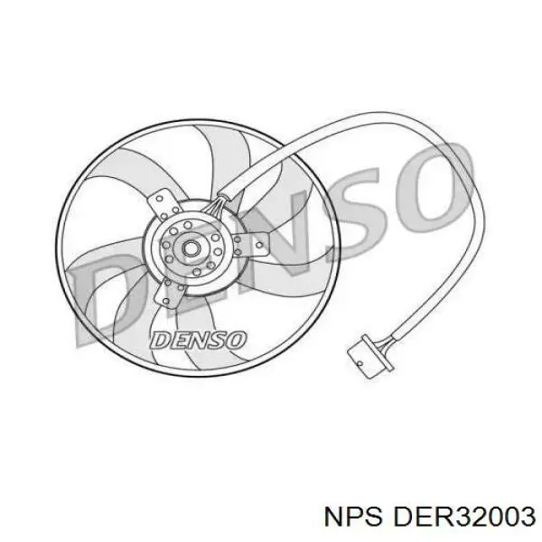 Ventilador (rodete +motor) refrigeración del motor con electromotor derecho DER32003 NPS