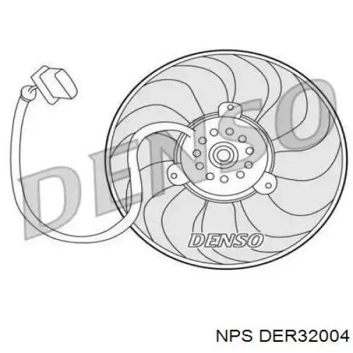 Ventilador (rodete +motor) refrigeración del motor con electromotor derecho DER32004 NPS