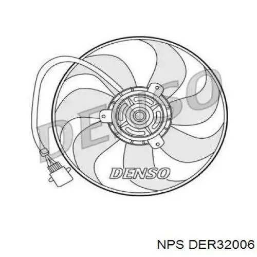 Ventilador (rodete +motor) refrigeración del motor con electromotor derecho DER32006 NPS
