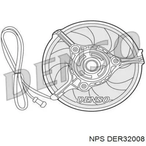 Электровентилятор охлаждения DER32008 NPS