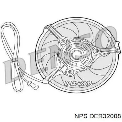 Ventilador (rodete +motor) refrigeración del motor con electromotor completo DER32008 NPS