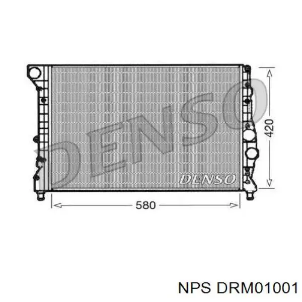 Radiador refrigeración del motor DRM01001 NPS