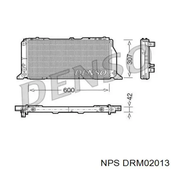 Radiador refrigeración del motor DRM02013 NPS