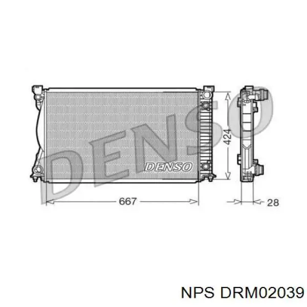 Радиатор DRM02039 NPS