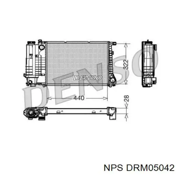 Радиатор DRM05042 NPS