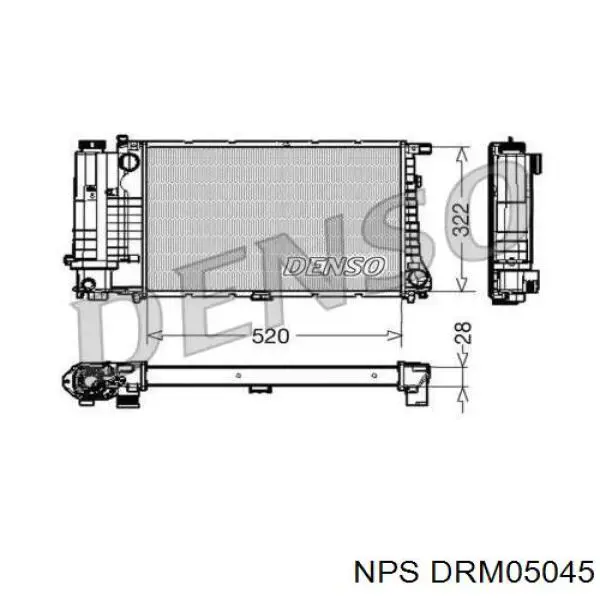 Радиатор DRM05045 NPS