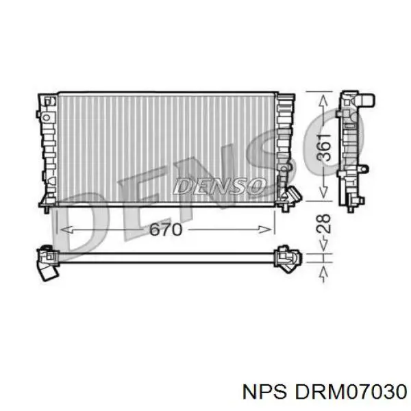 Радиатор DRM07030 NPS