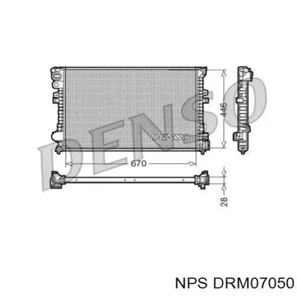 Радиатор DRM07050 NPS