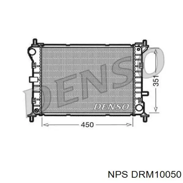 Radiador refrigeración del motor DRM10050 NPS