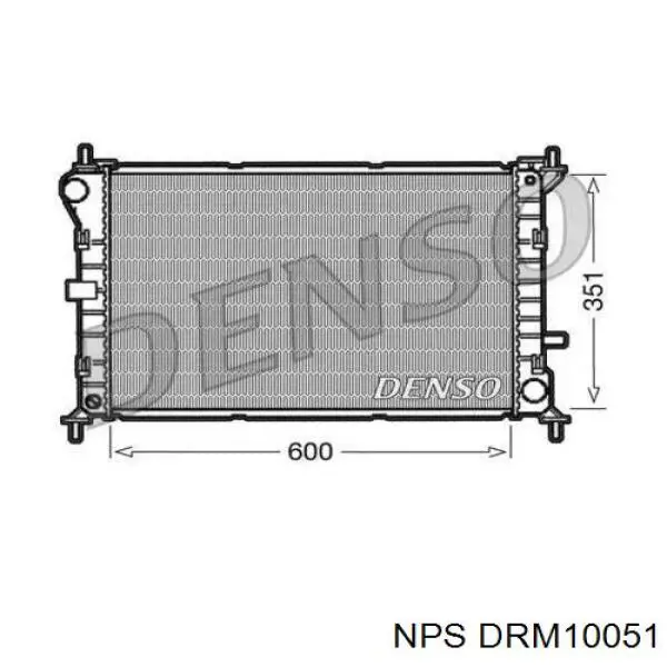 Radiador refrigeración del motor DRM10051 NPS