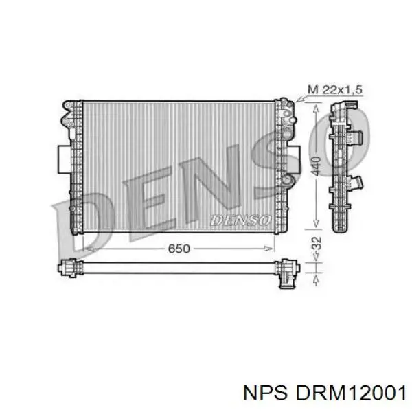 Радиатор DRM12001 NPS