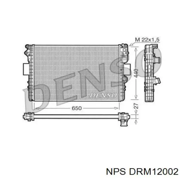 Радиатор DRM12002 NPS