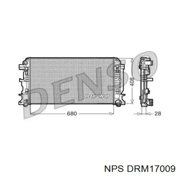 Радиатор DRM17009 NPS