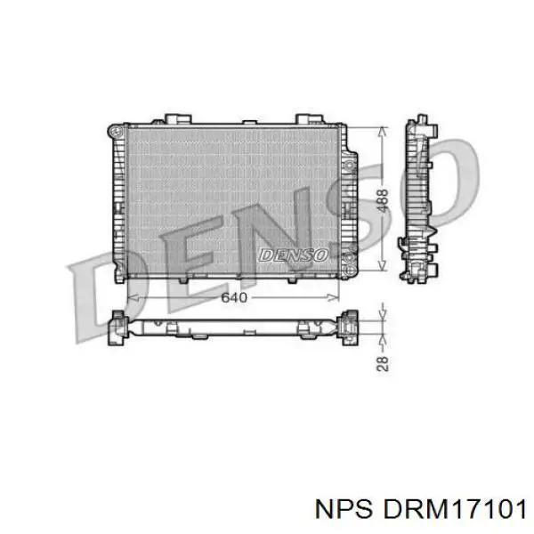 Радиатор DRM17101 NPS