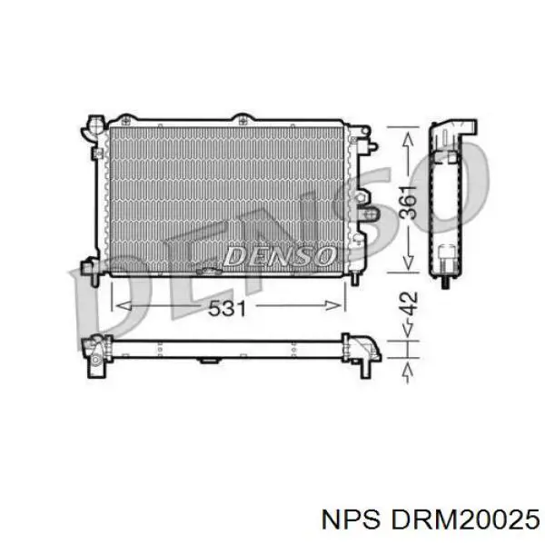 Радиатор DRM20025 NPS