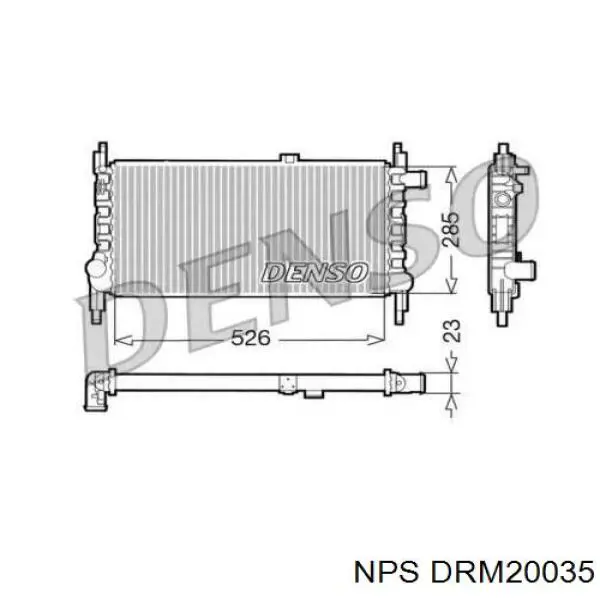 Радиатор DRM20035 NPS