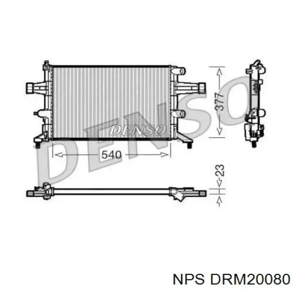 Радиатор DRM20080 NPS