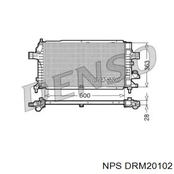 Радиатор DRM20102 NPS