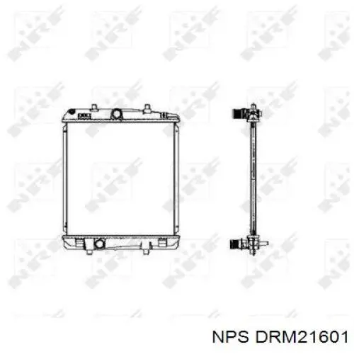 Radiador refrigeración del motor DRM21601 NPS