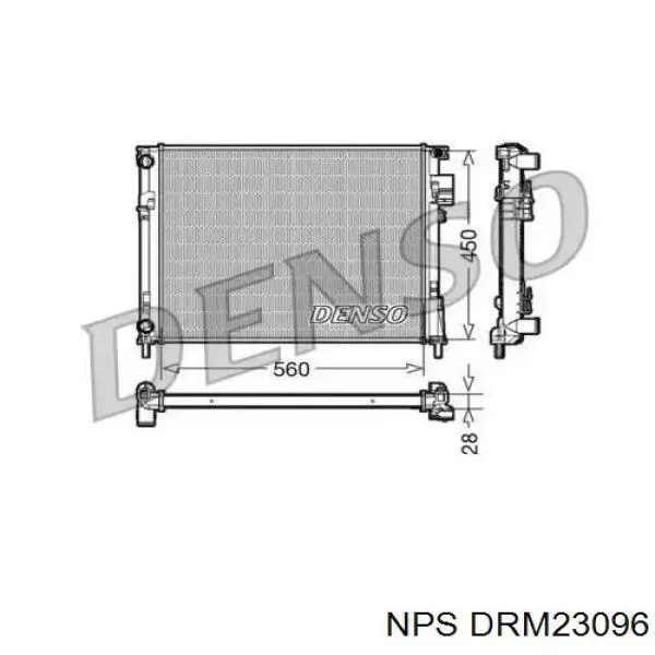 Радиатор DRM23096 NPS