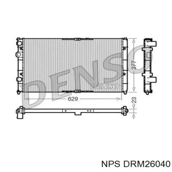 Радиатор DRM26040 NPS