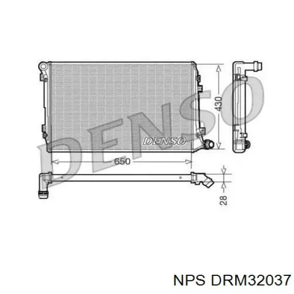 Радиатор DRM32037 NPS