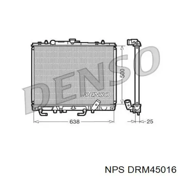 Radiador refrigeración del motor DRM45016 NPS