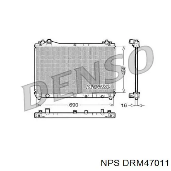 Радиатор DRM47011 NPS