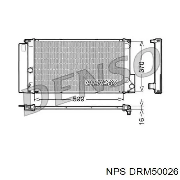 Radiador refrigeración del motor DRM50026 NPS