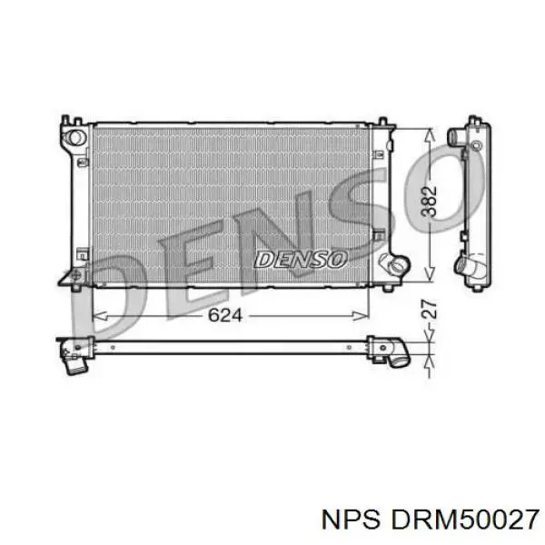 Radiador refrigeración del motor DRM50027 NPS