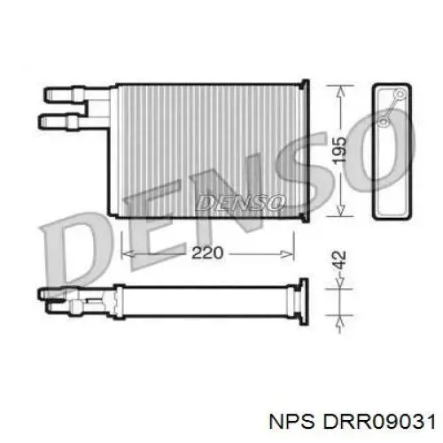 Радиатор печки DRR09031 NPS