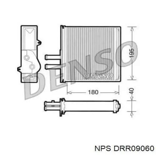 Радиатор печки DRR09060 NPS