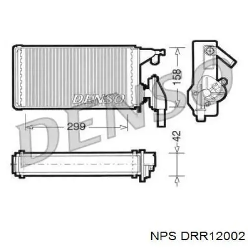 Radiador de calefacción DRR12002 NPS