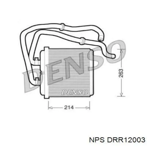 Радиатор печки DRR12003 NPS