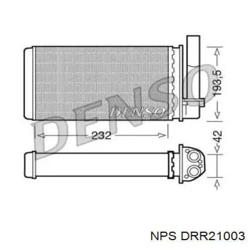 Радиатор печки DRR21003 NPS