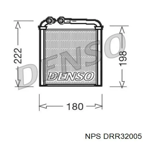 Радиатор печки DRR32005 NPS