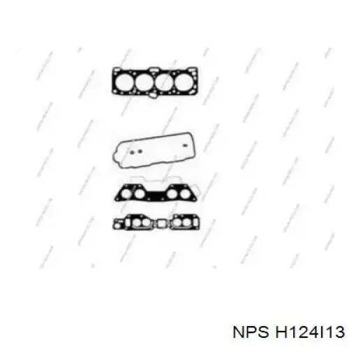 Верхний комплект прокладок двигателя H124I13 NPS