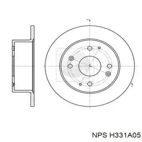 Тормозные диски H331A05 NPS