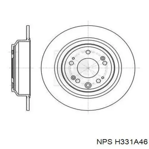 Тормозные диски H331A46 NPS