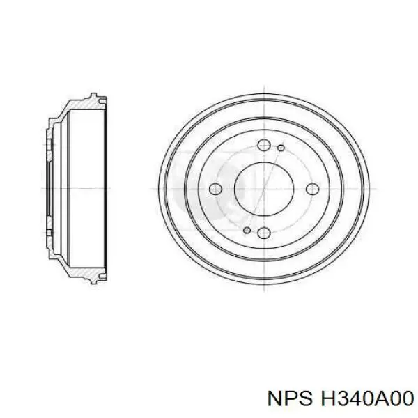 Тормозной барабан H340A00 NPS